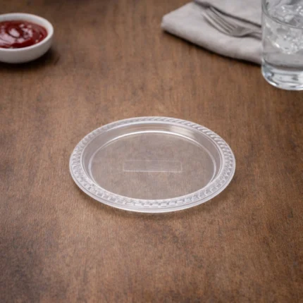 6-Inch-Clear-PP-Round-Plate-|-Disposable-Plastic-Dinnerware-for-Cake-or-Desserts