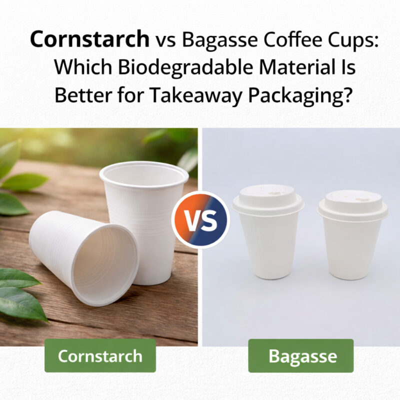 Cornstarch vs Bagasse Coffee Cups Better for Takeaway Packaging