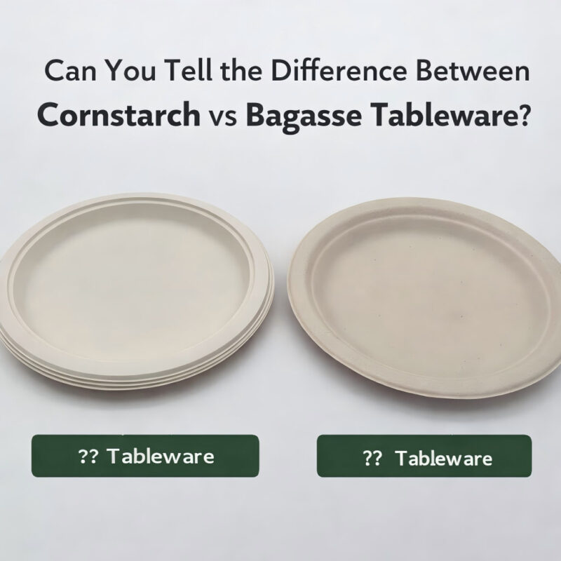 cornstarch vs bagasse tableware